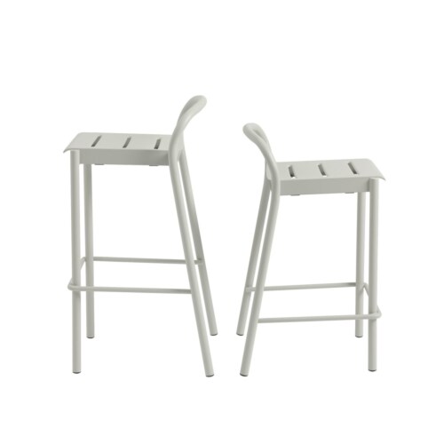 Muuto Linear Steel Bar stoel-65 cm-Dark green