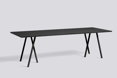 HAY Loop stand tafel-160x77.5 cm-Zwart