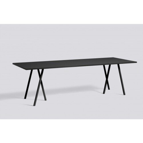 HAY Loop stand tafel-250x92,5 cm-Zwart