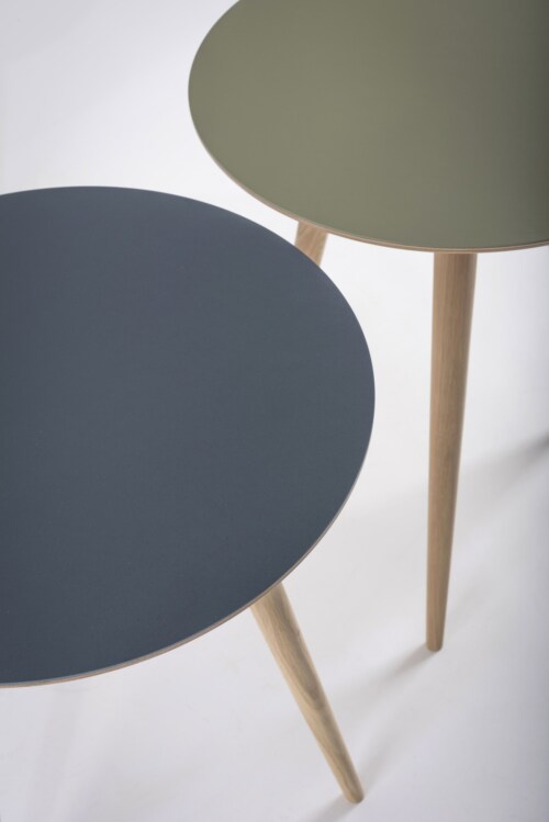 Gazzda Arp Side Table bijzettafel-45x55 cm-Dark olive
