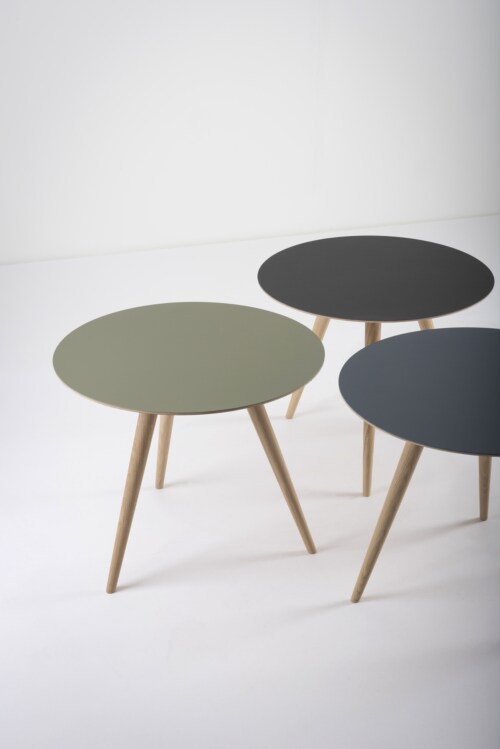 Gazzda Arp Side Table bijzettafel-55x45 cm-Smokey blue