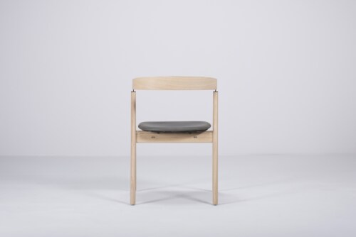 Gazzda Ava Dakar Leather Chair stoel-Grey 1258
