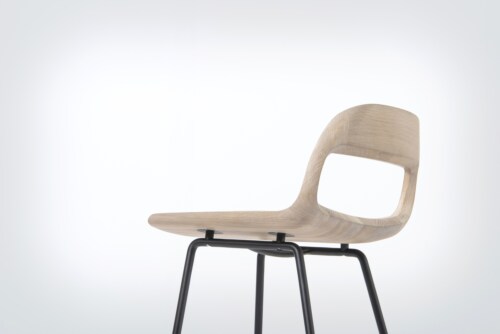 Gazzda Leina Bar Chair barkruk-Mat zwart-83 cm