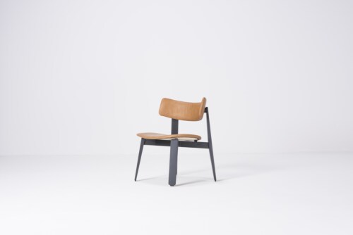 Gazzda Nora Lacquer Dakar Leather Lounge Chair stoel