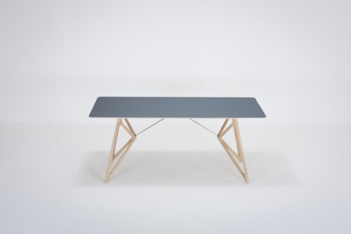 Gazzda Tink Linoleum Table tafel-180x90 cm-Smokey blue