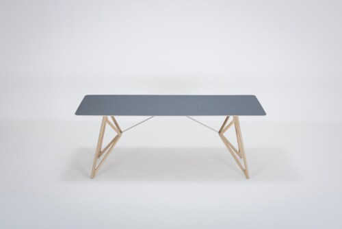 Gazzda Tink Linoleum Table tafel-200x90 cm-Smokey blue