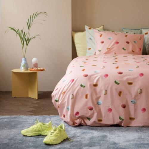 Snurk Macarons Pink dekbedovertrek-240x200/220 cm