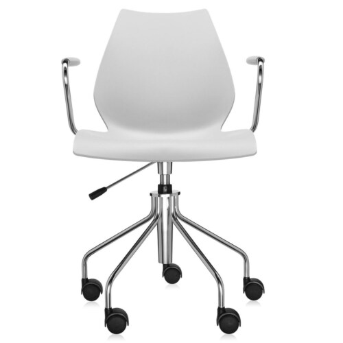 Kartell Maui bureaustoel met armleuning-Licht grijs