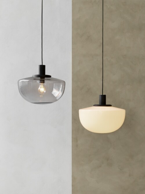 Audo Copenhagen Bank hanglamp-Smoked glass