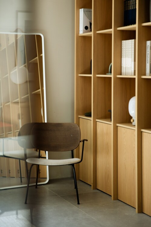 Audo Copenhagen Co lounge fauteuil - Natural Oak - gestoffeerde zitting-Dakar 0250