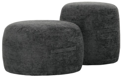 Must Living rondo smal pouf-Charcoal