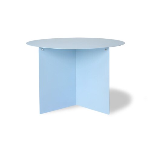 HKliving Metal Round bijzettafel-Blauw-∅ 60 cm