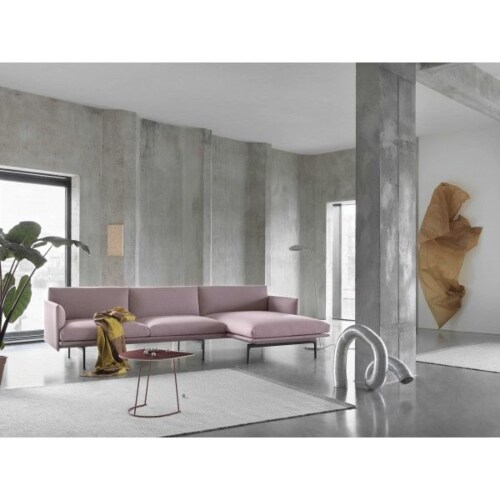 Muuto Outline bank 3 zits met chaise longue links-Fiord 151