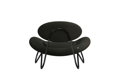 WOUD Meadow lounge stoel-Nara-Black Painted steel