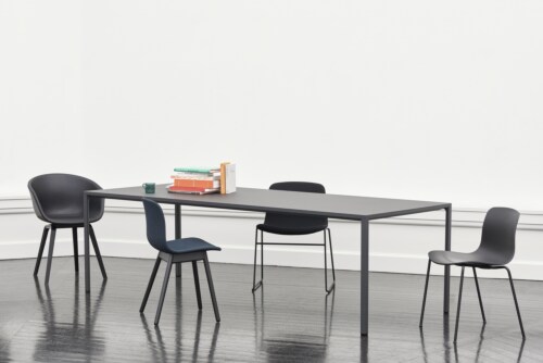 HAY About a Chair AAC16 zwart onderstel stoel- Concrete Grey