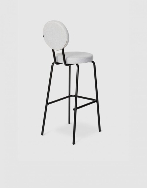 Puik Option Barstool barkruk Zithoogte 65 cm-Paars-Vierkante zit, vierkante rug
