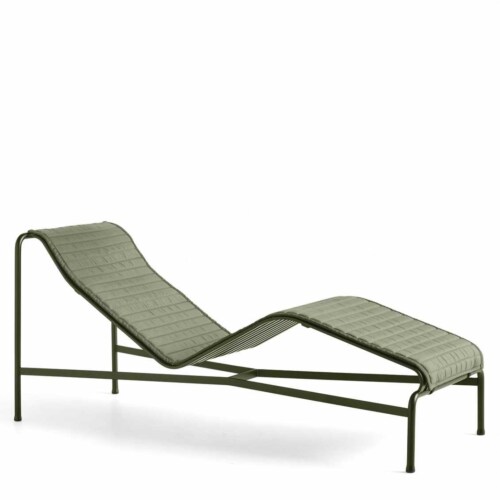 HAY Palissade Outdoor lounge stoel quilted kussen-Olive