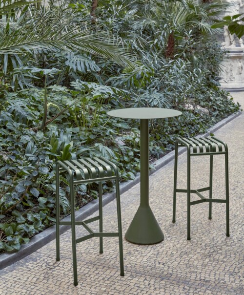 HAY Palissade Cone rond tafel-Olive-90x74 cm (Øxh)