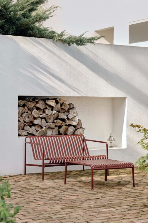 HAY Palissade Lounge Sofa tuinbank-Iron Red