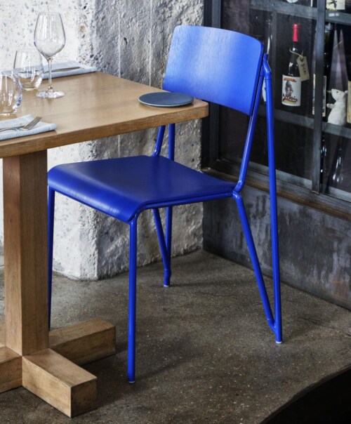 HAY Petit Standard stoel gepoedercoat onderstel-Ultra Marine Blue