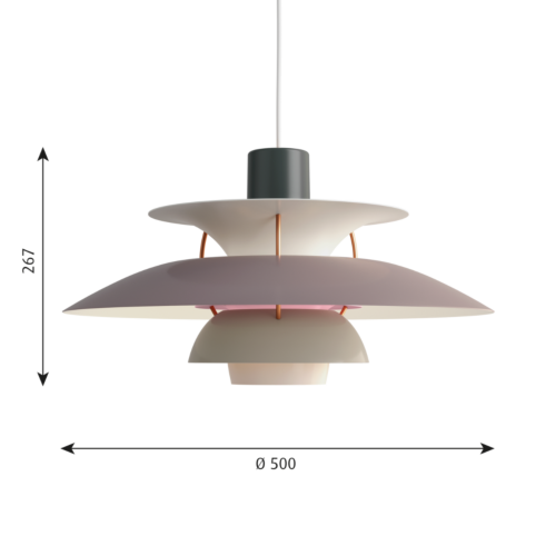 Louis Poulsen PH 5 hanglamp-Donker grijs