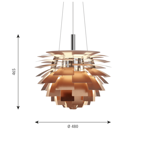 Louis Poulsen PH Artichoke hanglamp-Koper-∅ 48 cm