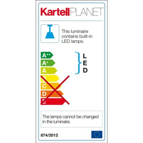 Kartell Planet hanglamp-Geel