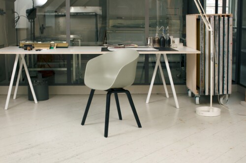HAY About a Chair AAC22 stoel zwart onderstel-White