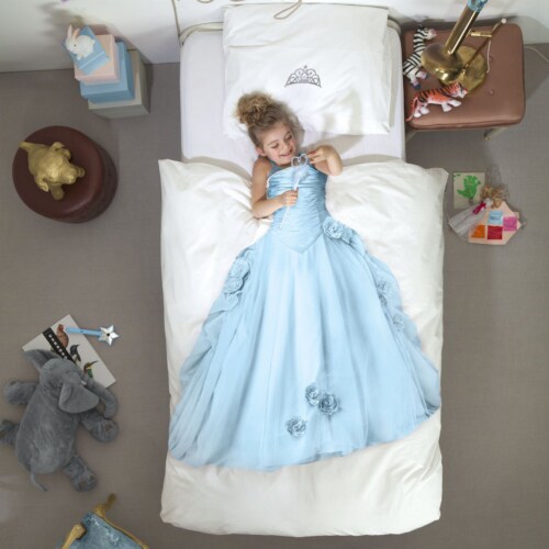 Snurk Princess Blue dekbedovertrek-240x200/220 cm