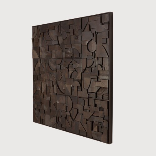 Ethnicraft Bricks muurdecoratie-Dark Brown