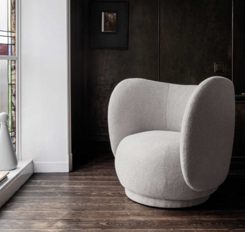 Ferm Living Rico Bouclé fauteuil-Off-white