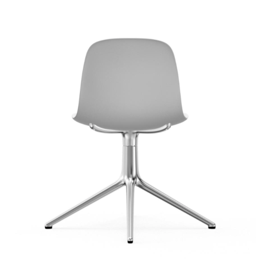Normann Copenhagen Form Swivel stoel aluminium onderstel-White