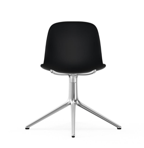 Normann Copenhagen Form Swivel stoel aluminium onderstel-Black