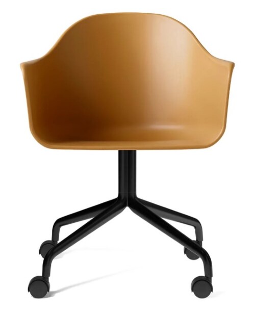 Audo Copenhagen Harbour stoel - zwart onderstel-Khaki