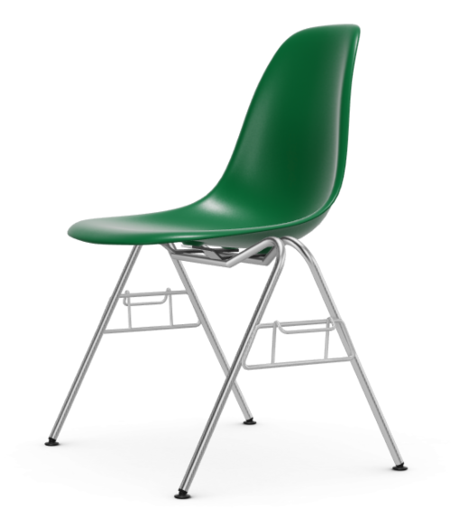 Vitra Eames DSS stapelbare stoel-Emerald Green RE