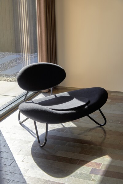 WOUD Meadow lounge stoel-Hallingdal-Chrome-plated steel