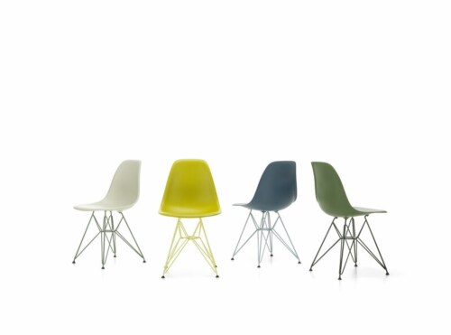 Vitra Eames DSR Colours stoel-Pebble/Foam Green
