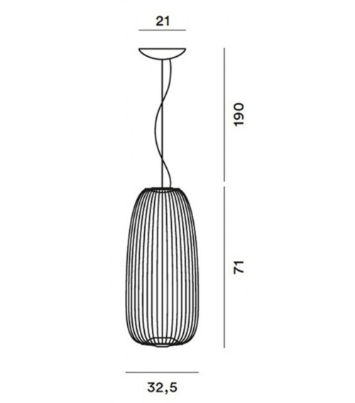 Foscarini Spokes 1 LED niet dimbaar hanglamp-Koper