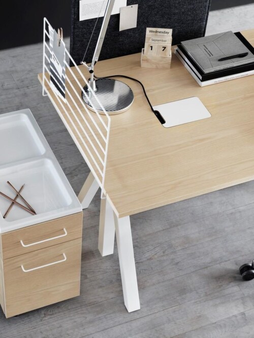 String Works desk bureau hoogte verstelbaar-180x90 cm-Essen