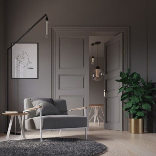 Studio HENK Co fauteuil met wit frame-Halling 65-407