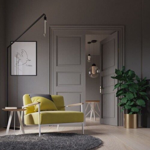 Studio HENK Co fauteuil met wit frame-Halling 65-100