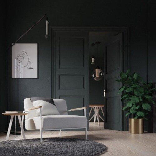 Studio HENK Co fauteuil met wit frame-Halling 65-123 gelakt