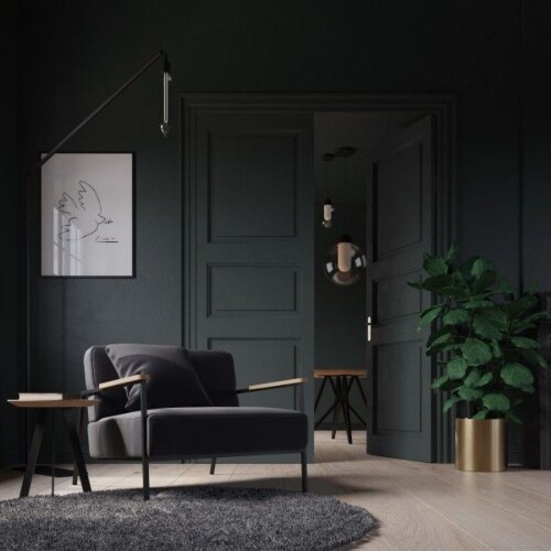 Studio HENK Co fauteuil met zwart frame-Halling 65-754