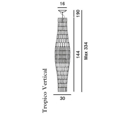 Foscarini Tropico hanglamp-Ice-Vertical