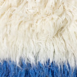 HKLiving Fluffy vloerkleed 170x280 cm-Blue/White