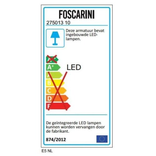 Foscarini Twice as Twiggy vloerlamp-Blauw