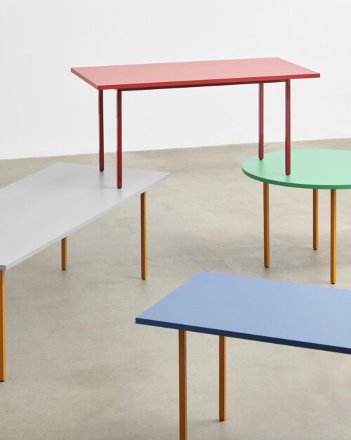 HAY Two-Colour tafel-Red - Blue-240x90x74 cm
