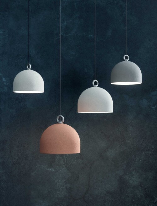 Diesel with Lodes Urban Concrete Dome 80 hanglamp-Pink dust