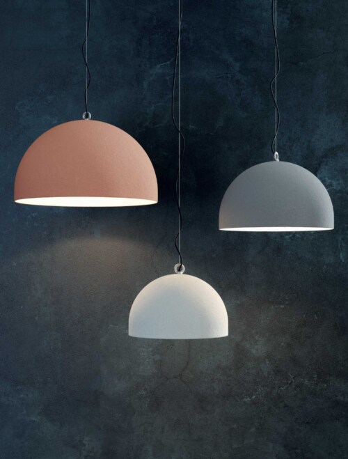 Diesel with Lodes Urban Concrete Dome 60 hanglamp-Pink dust