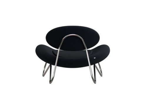 WOUD Meadow lounge stoel-Vidar-Chrome-plated steel